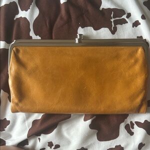 HOBO Mustard Leather Clutch Wallet